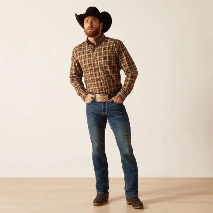 Button Down Shirts Men Ariat Pro Series Norris Fitted Shirt Friar Brownfriar Brown Button Down Shirts Men Ariat Pro Series Norris Fitted Shirt Friar Brownfriar Brown