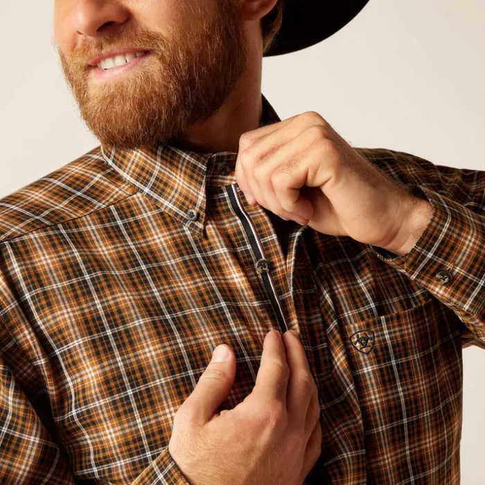 Button Down Shirts Men Ariat Pro Series Norris Fitted Shirt Friar Brownfriar Brown Button Down Shirts Men Ariat Pro Series Norris Fitted Shirt Friar Brownfriar Brown