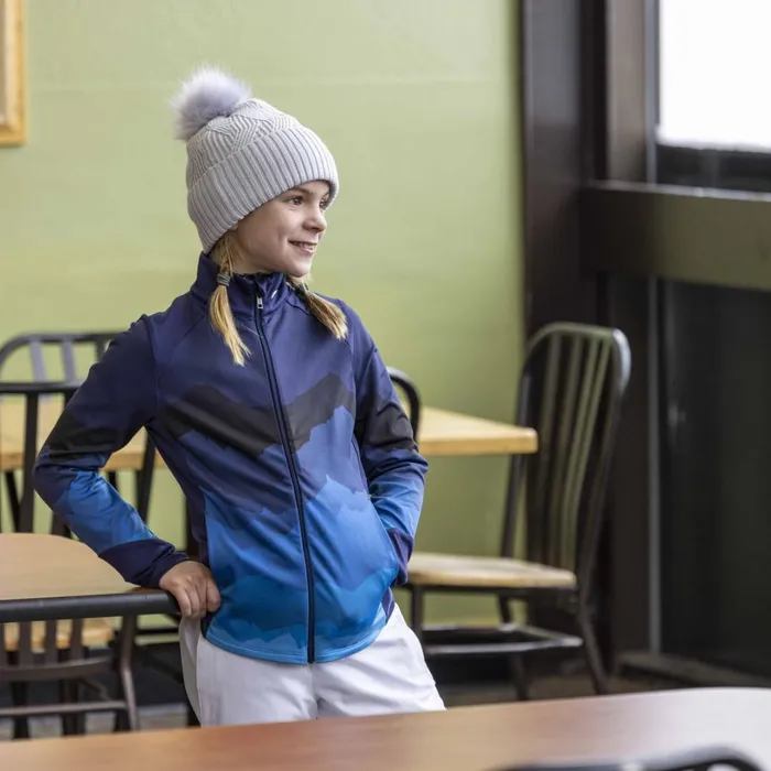 Kids Girls039 Jane Midlayer Jacket Atlanta Bluepacific Blue KJUS Midlayers