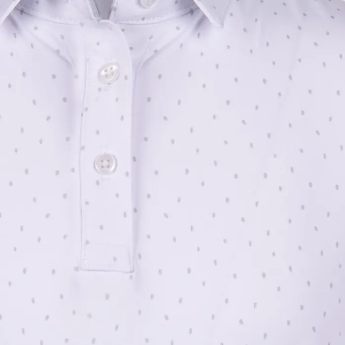 Kids Girls039 Printed Polo SS Whitealloy KJUS Polos