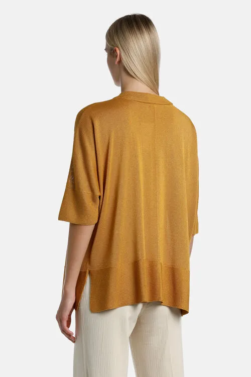 Women Casaglia Casaglia Mustard Cardigan Luisa Spagnoli Women Casaglia Casaglia Mustard Cardigan Luisa Spagnoli