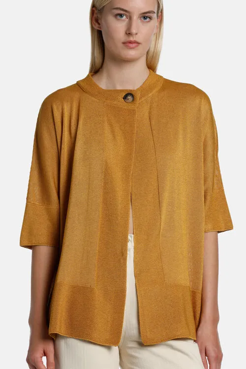Women Casaglia Casaglia Mustard Cardigan Luisa Spagnoli Women Casaglia Casaglia Mustard Cardigan Luisa Spagnoli