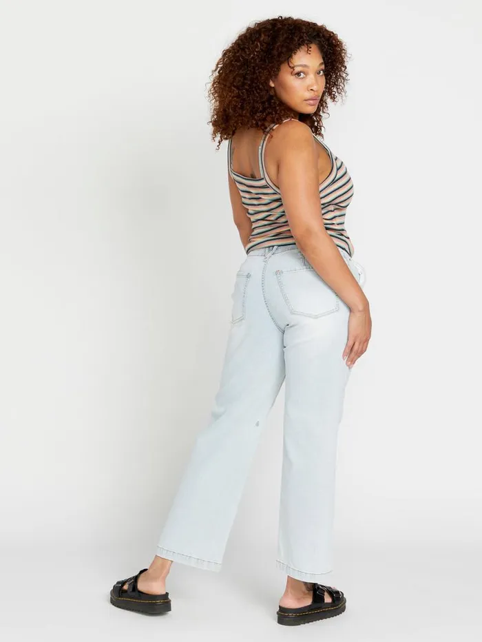 1991 Stoned Low Rise Pants 8211 Allover Stone Light Womens Volcom Bottoms