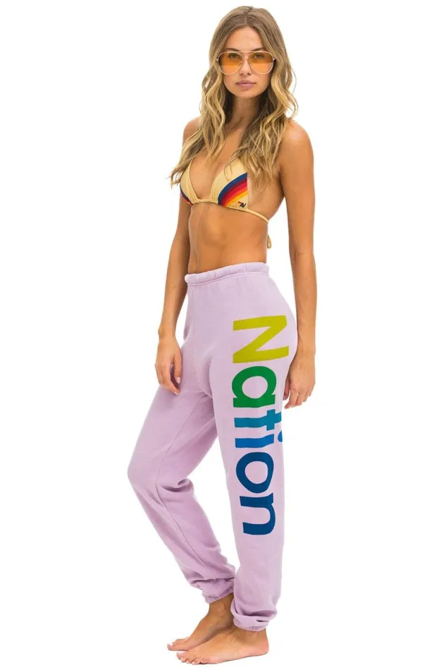 2 Sweatpants 8211 Mauve Women Aviator Nation Sweatpants