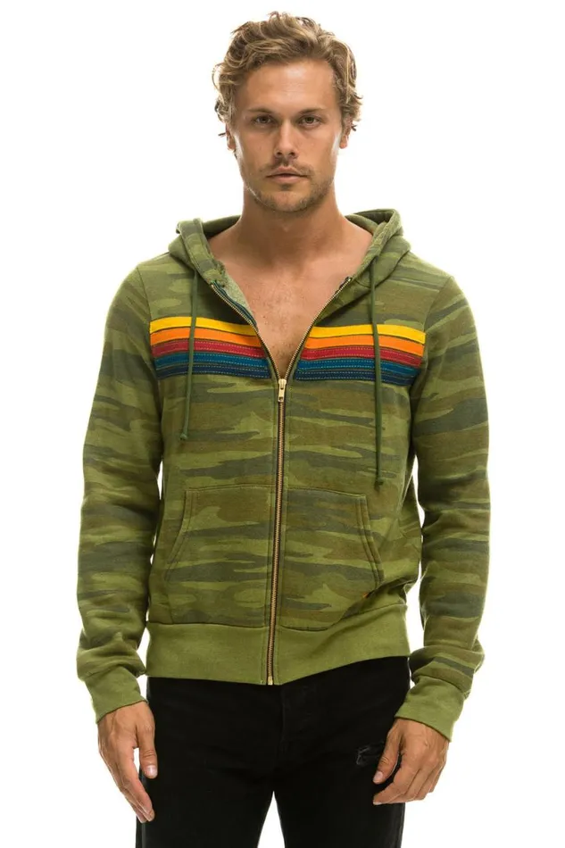5 Stripe Hoodie 8211 Camo WomenMen Aviator Nation Hoodies