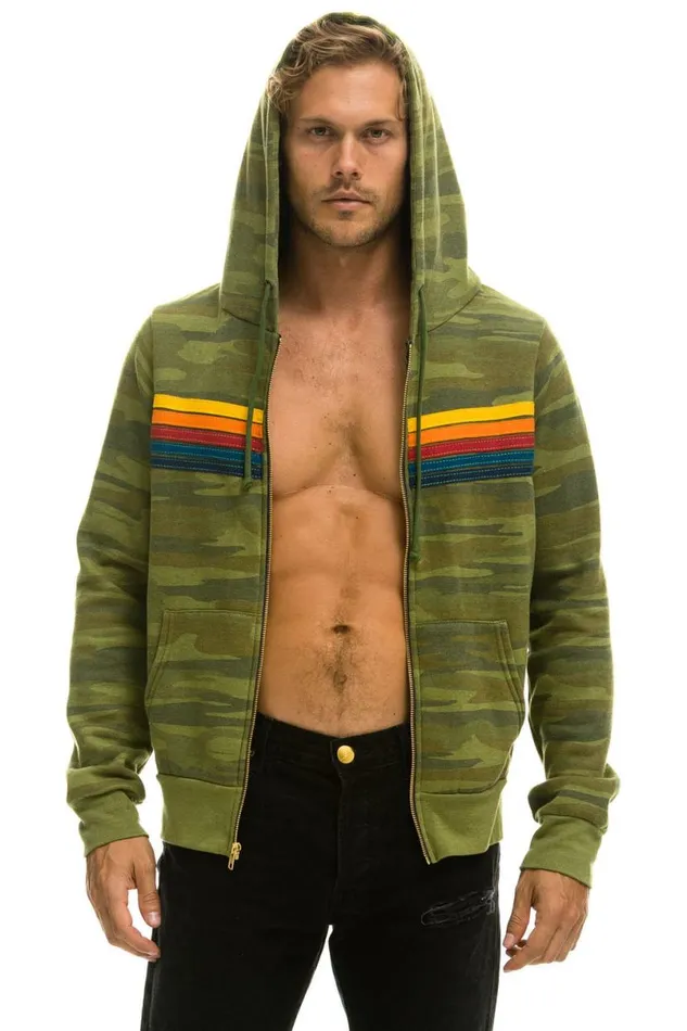 5 Stripe Hoodie 8211 Camo WomenMen Aviator Nation Hoodies
