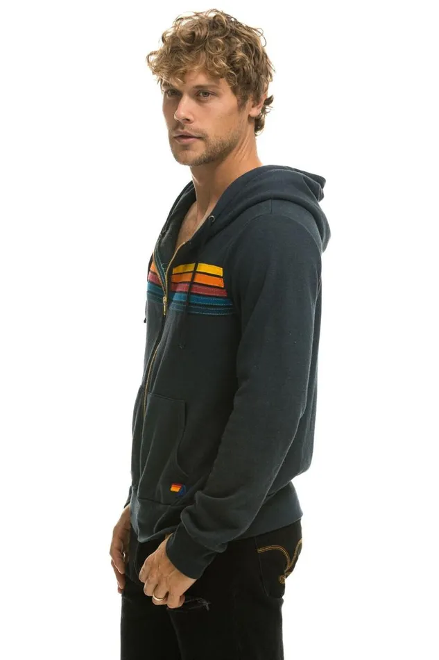 5 Stripe Hoodie 8211 Charcoal WomenMen Aviator Nation Hoodies