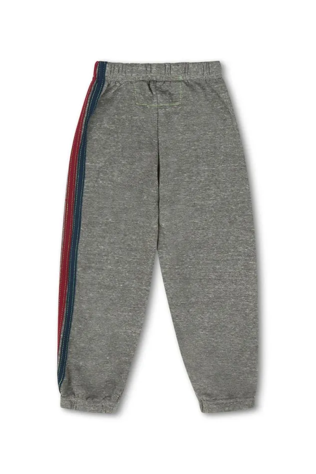 5 Stripe Sweatpants 8211 Heather Grey Kids Aviator Nation Sweatpants