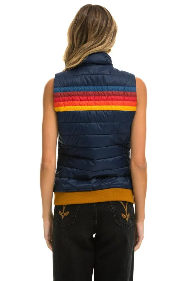 5 Stripe Vest 8211 Navy Women Aviator Nation Vests