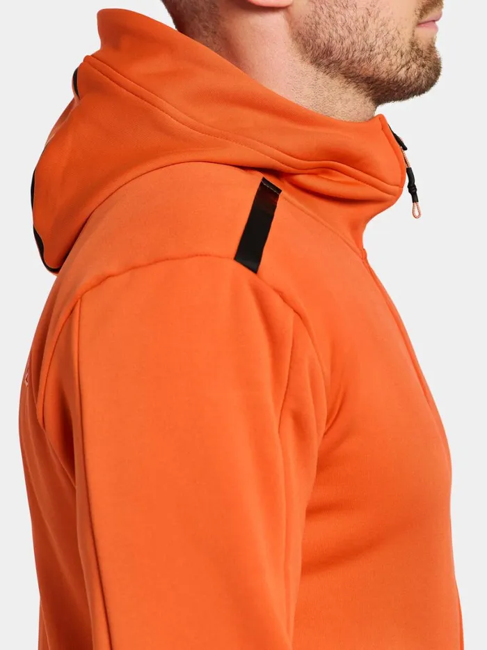 Acke FullZip Flame Men Didriksons Fleece and Midlayers