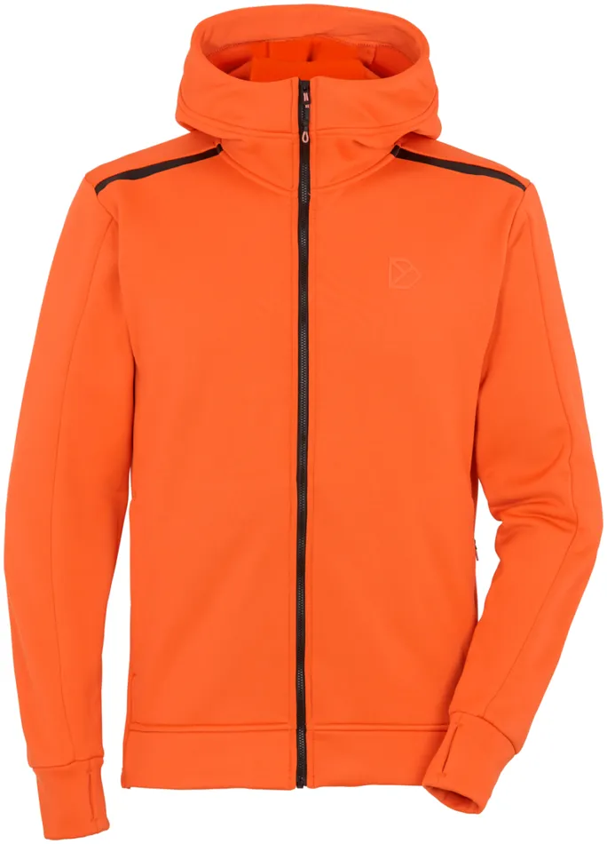Acke FullZip Flame Men Didriksons Fleece and Midlayers