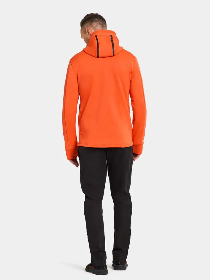 Acke FullZip Flame Men Didriksons Fleece and Midlayers