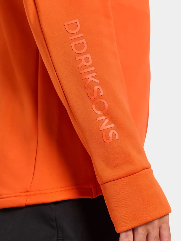 Acke FullZip Flame Men Didriksons Fleece and Midlayers