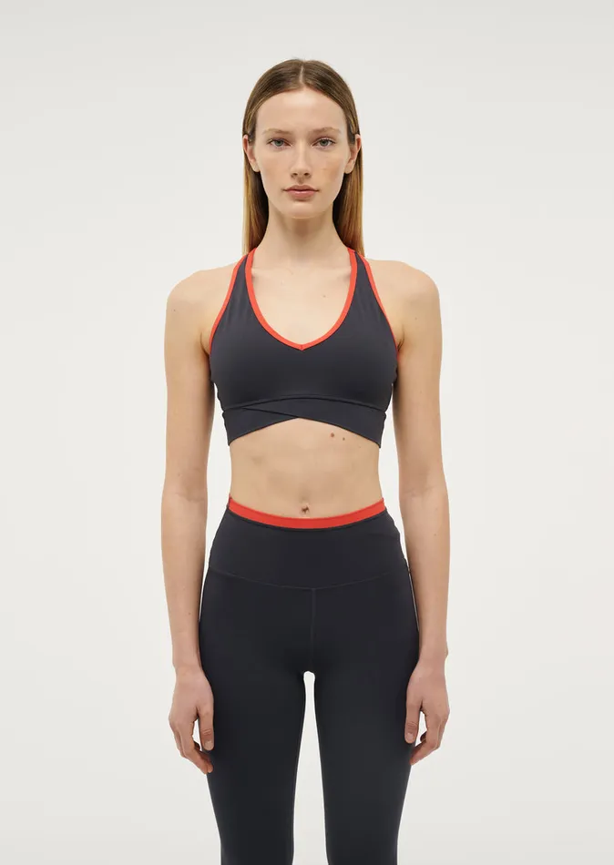 ActiveLite Women VITA FULL LENGTH LEGGING IN MARINE BLUE POPPY RED PE Nation