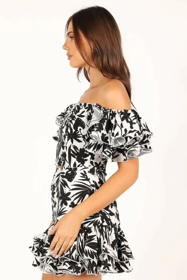 Adriana Off Shoulder Top Black Off The Shoulder Tops Petal and Pup Women