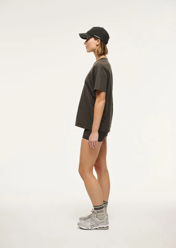 AERO SHORT SLEEVE TEE IN WASHED BLACK Tees PE Nation Women