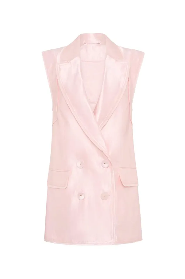 Aje Blazers Jackets and Coats Insight Oversized Vest Soft Pink 8211 Women Aje Blazers Jackets and Coats Insight Oversized Vest Soft Pink 8211 Women