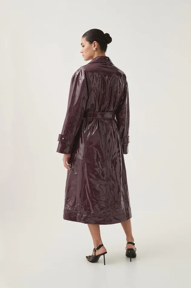 Aje Blazers Jackets and Coats Verve Trench Coat Mulberry 8211 Women Aje Blazers Jackets and Coats Verve Trench Coat Mulberry 8211 Women