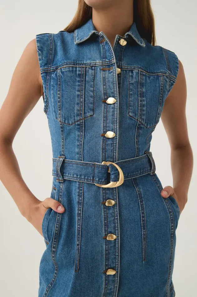 Aje Denim Darcie Denim Mini Dress 90039s Wash 8211 Women Aje Denim Darcie Denim Mini Dress 90039s Wash 8211 Women