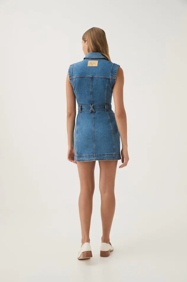 Aje Denim Darcie Denim Mini Dress 90039s Wash 8211 Women Aje Denim Darcie Denim Mini Dress 90039s Wash 8211 Women