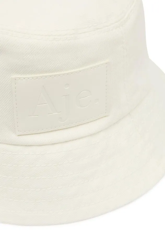 Aje Denim Kya Denim Bucket Hat Ivory 8211 Women Aje Denim Kya Denim Bucket Hat Ivory 8211 Women