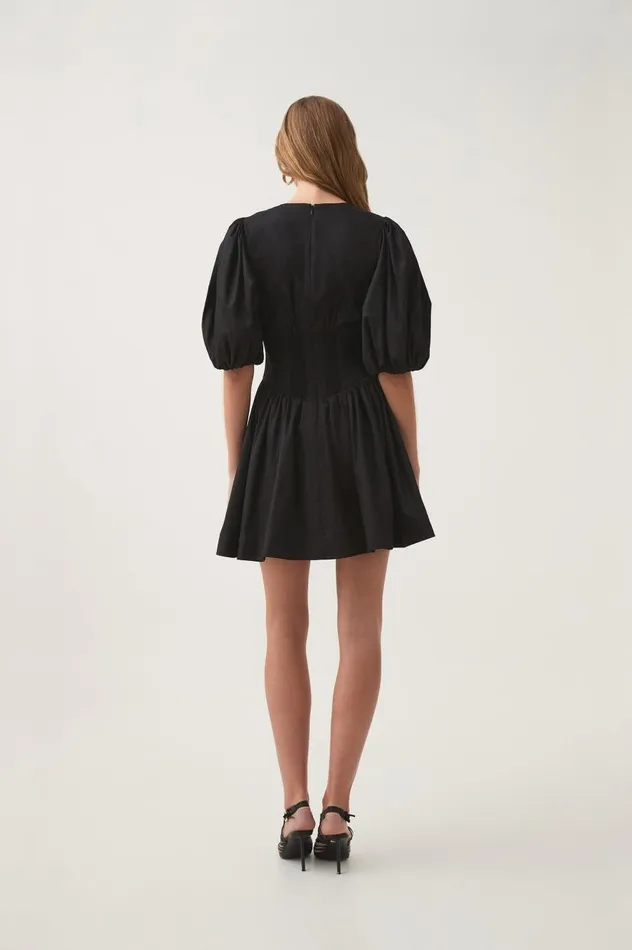 Aje Dresses Billie Corded Mini Dress Black 8211 Women Aje Dresses Billie Corded Mini Dress Black 8211 Women