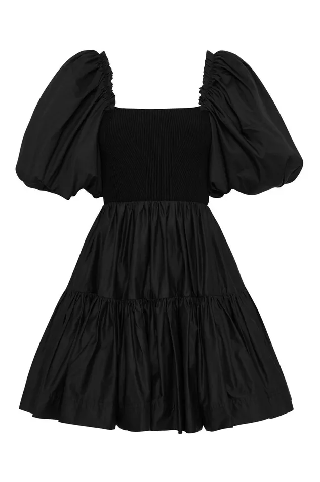 Aje Dresses Casa Puff Sleeve Mini Dress Black 8211 Women Aje Dresses Casa Puff Sleeve Mini Dress Black 8211 Women