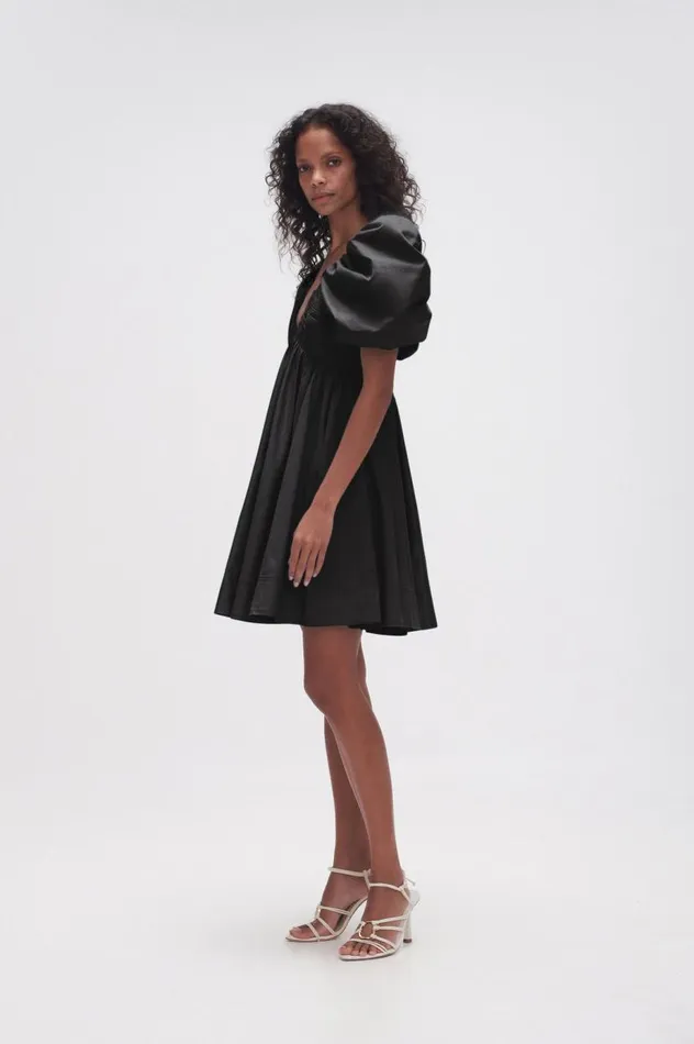 Aje Dresses Gabrielle Plunge Mini Dress Black 8211 Women Aje Dresses Gabrielle Plunge Mini Dress Black 8211 Women