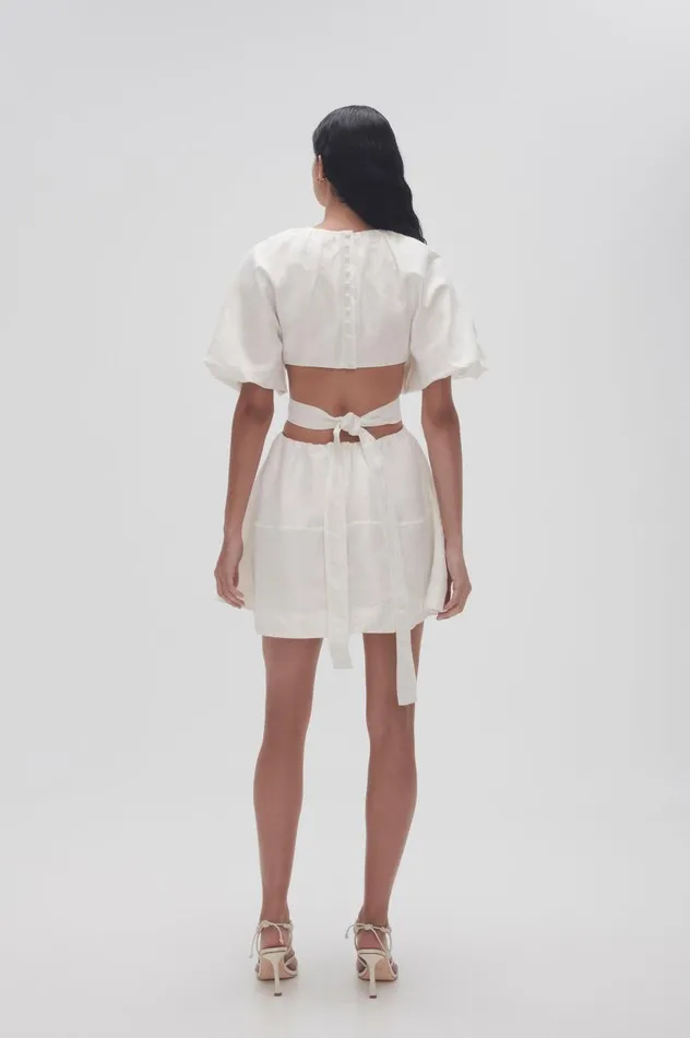 Aje Dresses Mimosa Cut Out Mini Dress Ivory 8211 Women Aje Dresses Mimosa Cut Out Mini Dress Ivory 8211 Women