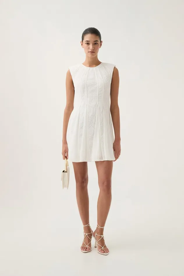 Aje Dresses Soleil Lace Mini Dress Ivory 8211 Women Aje Dresses Soleil Lace Mini Dress Ivory 8211 Women
