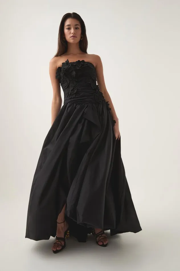 Aje Dresses Splendour Flower Gown Black 8211 Women Aje Dresses Splendour Flower Gown Black 8211 Women