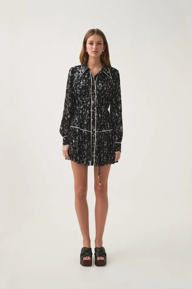 Aje Dresses Starflower Mini Dress Nightfall Daisies 8211 Women Aje Dresses Starflower Mini Dress Nightfall Daisies 8211 Women