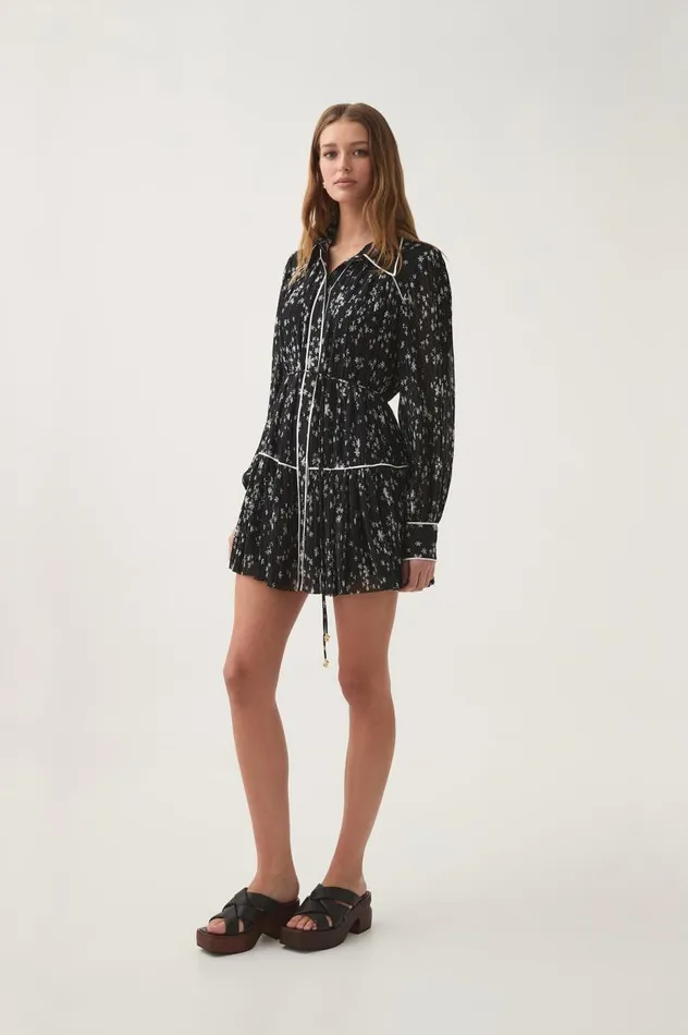 Aje Dresses Starflower Mini Dress Nightfall Daisies 8211 Women Aje Dresses Starflower Mini Dress Nightfall Daisies 8211 Women