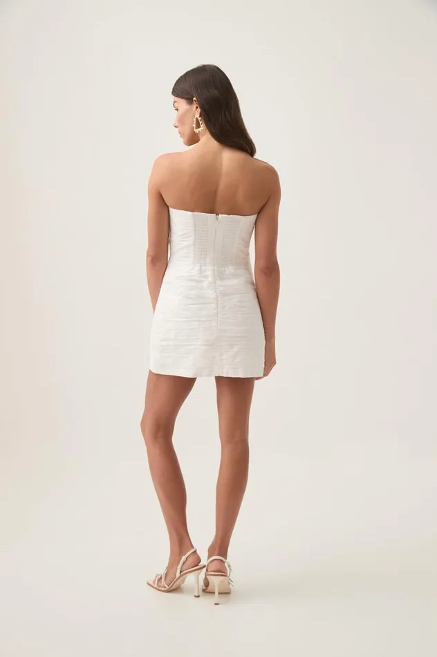 Aje Dresses Telma Ruffle Micro Mini Dress Ivory 8211 Women Aje Dresses Telma Ruffle Micro Mini Dress Ivory 8211 Women