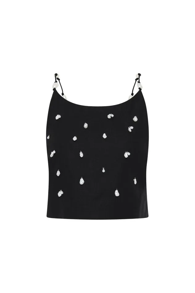 Aje Matching Sets Akoya Crop Top Black 8211 Women Aje Matching Sets Akoya Crop Top Black 8211 Women