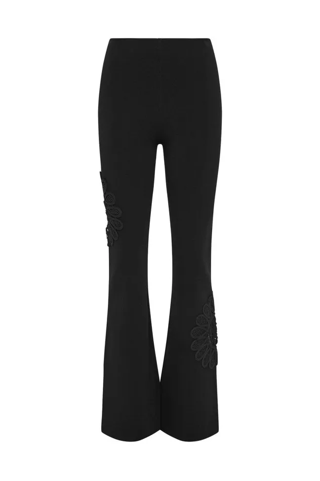 Aje Pants Motion Mandala Knit Pant Black 8211 Women Aje Pants Motion Mandala Knit Pant Black 8211 Women