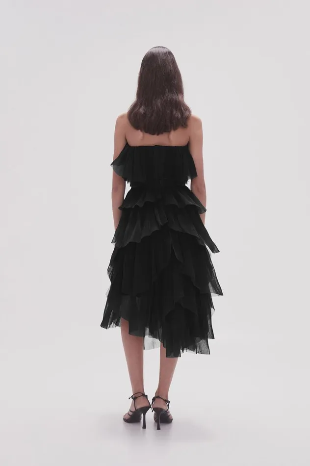 Aje Skirts Elsie Pleated Midi Skirt Black 8211 Women Aje Skirts Elsie Pleated Midi Skirt Black 8211 Women