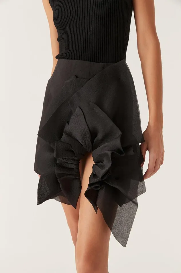 Aje Skirts Energy Mini Skirt Black 8211 Women
