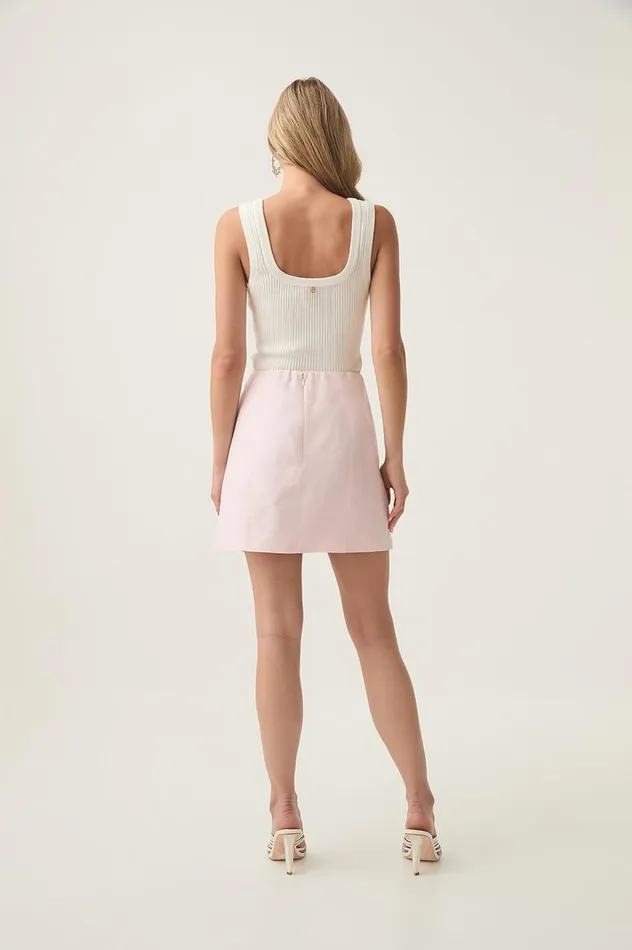 Aje Skirts Sabine Mini Skirt Pastel Pink 8211 Women Aje Skirts Sabine Mini Skirt Pastel Pink 8211 Women