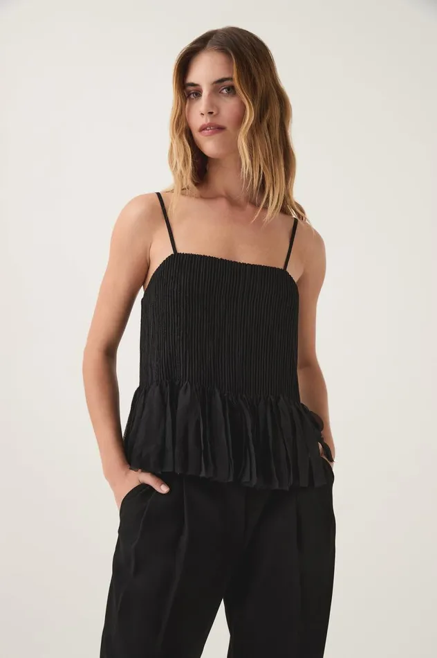 Aje Tops Arris Fringed Top Black 8211 Women
