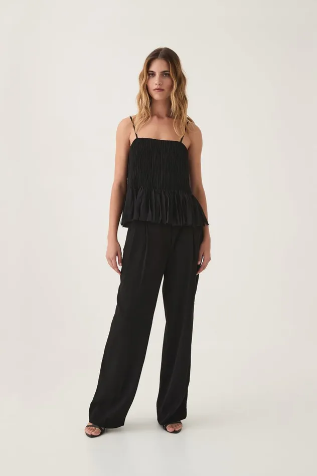 Aje Tops Arris Fringed Top Black 8211 Women Aje Tops Arris Fringed Top Black 8211 Women
