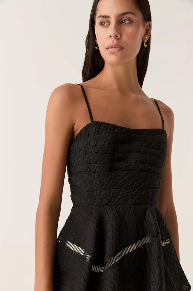 Aje Tops Cinque Jacquard Top Black 8211 Women Aje Tops Cinque Jacquard Top Black 8211 Women