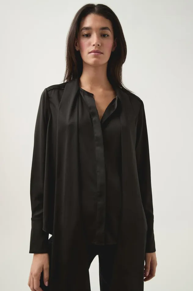 Aje Tops Dura Pussy Bow Blouse Black 8211 Women Aje Tops Dura Pussy Bow Blouse Black 8211 Women