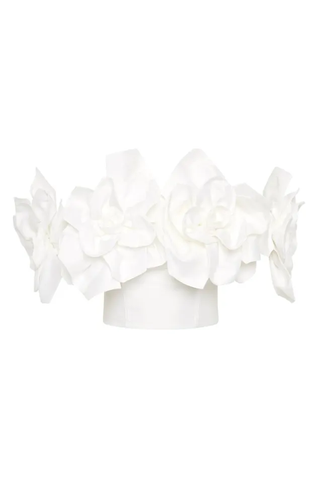 Aje Tops Etta Taffeta Top Ivory 8211 Women Aje Tops Etta Taffeta Top Ivory 8211 Women