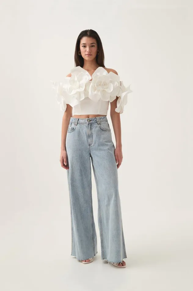 Aje Tops Etta Taffeta Top Ivory 8211 Women Aje Tops Etta Taffeta Top Ivory 8211 Women