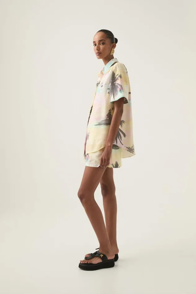 Aje Tops Paradise Shirt Sunset Sky 8211 Women