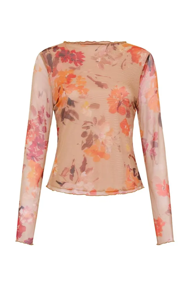 Aje Tops Portal Mesh Skivvy Meadow Blooms 8211 Women Aje Tops Portal Mesh Skivvy Meadow Blooms 8211 Women
