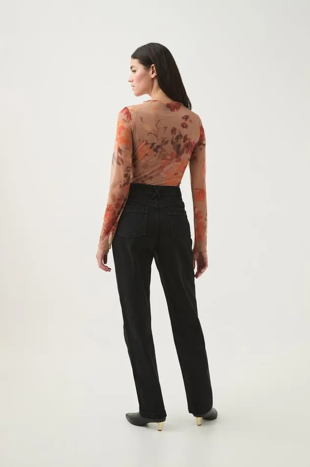 Aje Tops Portal Mesh Skivvy Meadow Blooms 8211 Women Aje Tops Portal Mesh Skivvy Meadow Blooms 8211 Women