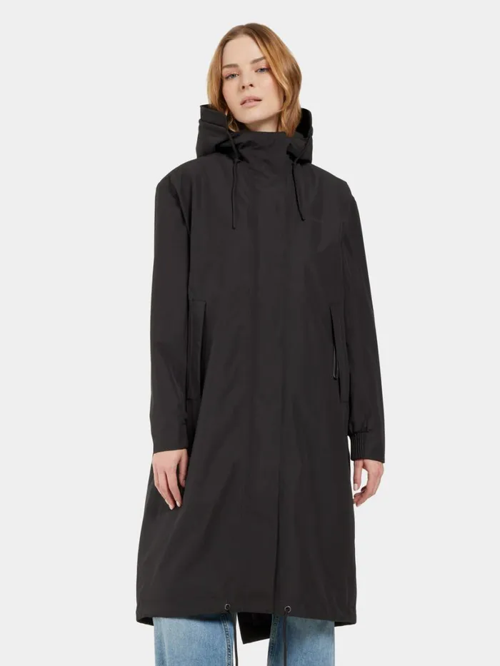 Alice Parka Long Black Women Didriksons Spring Jackets