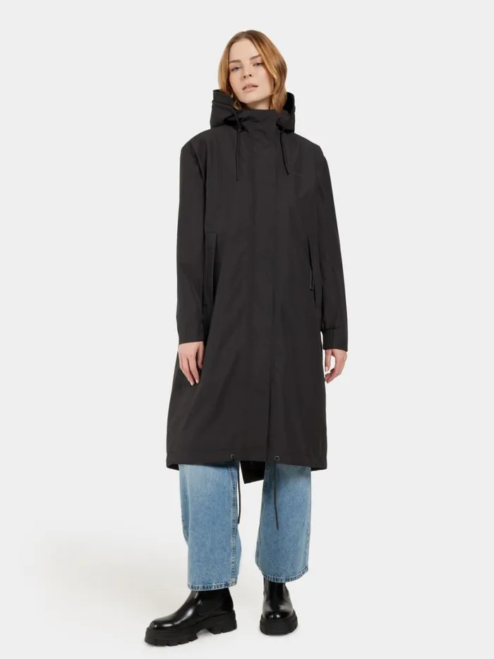 Alice Parka Long Black Women Didriksons Spring Jackets